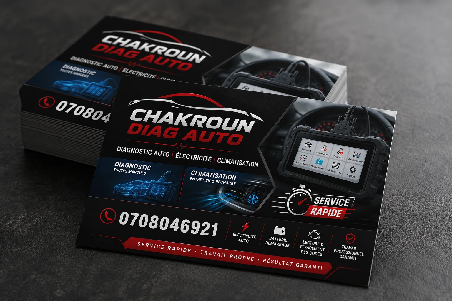 Carte de visite auto
